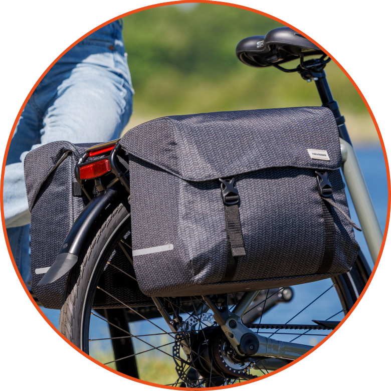 Podwójna torba rowerowa New Looxs Mondi Joy Nima Double